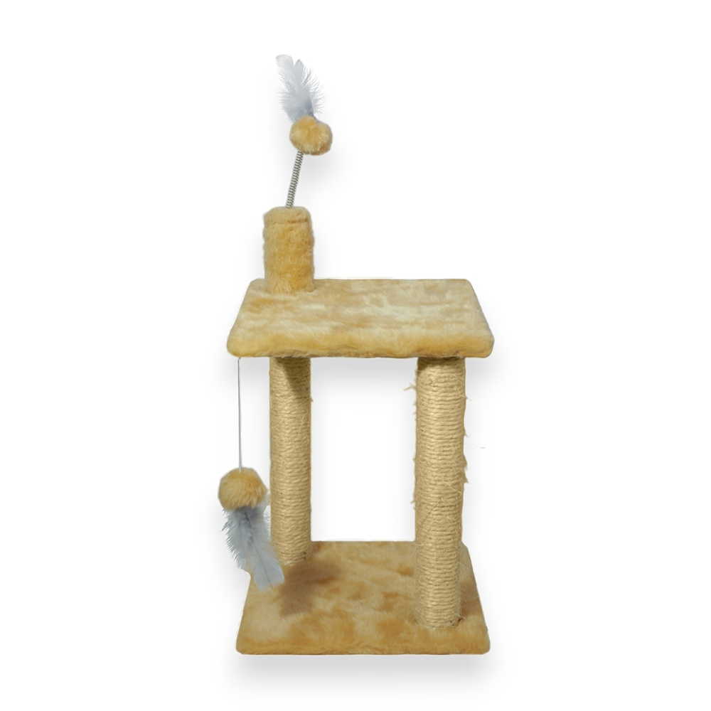 Arranhador Para Gatos Plataforma Dupla Brinquedo Com Bola De PelĂșcia - Miupet