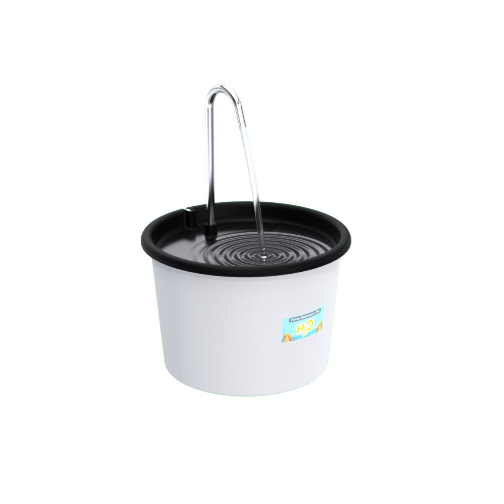Fonte Bebedouro H2O Plus Para Cães E Gatos De 1.5 Litros Com Torneira Inox