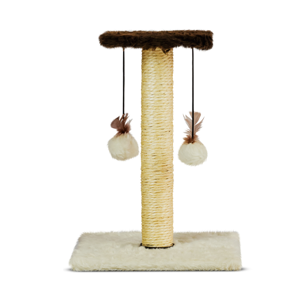 Arranhador Para Gatos Poste Com Brinquedo Gato Duplo Exclusivo