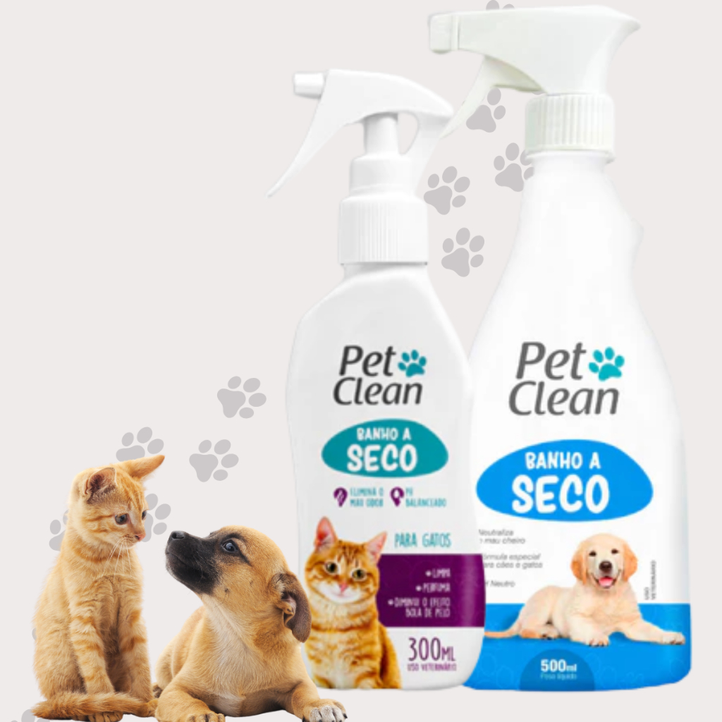 Banho A Seco Liquido Para Cães E Gatos Pet Clean 500ml