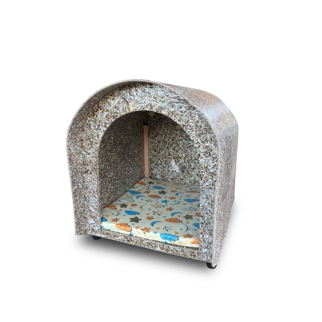 Casinha / Casa De Cachorro Ecológica Reciclável Para Pet Modelo Iglu Nº4
