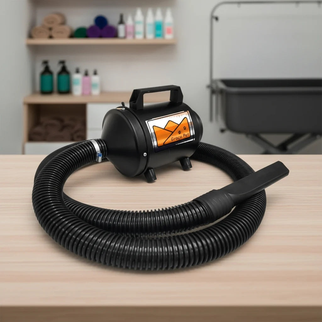Kit Banho e Tosa Profissional Aspirador + Secador + Soprador + Mesa + 8 Tesouras