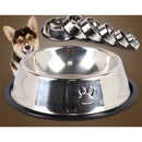 Comedouro Bebedouro Inox Antiderrapante Para Pet Cachorro Gato Porte Pequeno Médio Grande 4.9