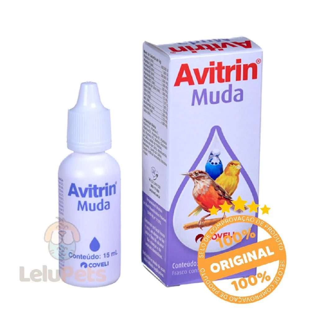 Avitrin Muda 15Ml Coveli Suplemento Vitamínico Para Aves