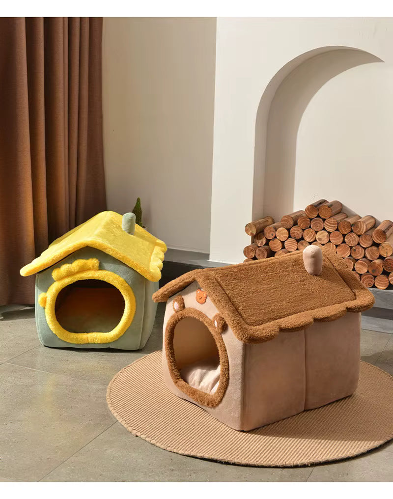 Casa Para Cães E Gatos, Mantenha Aquecido, Adequada Para Todas As Estações, Lavável Removível, Suprimentos Para Animais