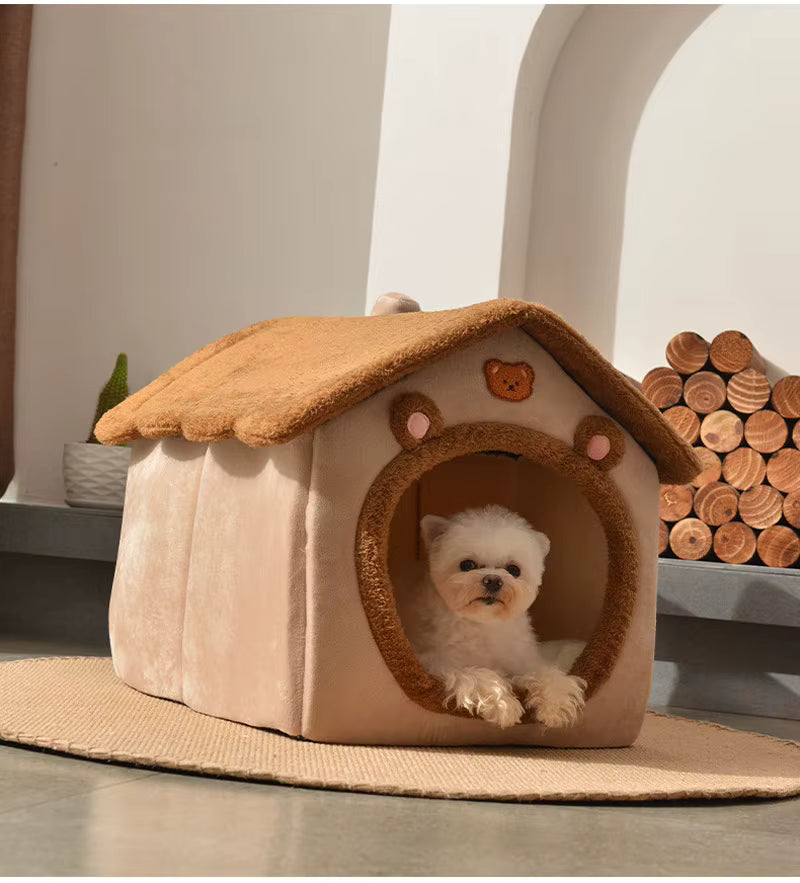 Casa Para Cães E Gatos, Mantenha Aquecido, Adequada Para Todas As Estações, Lavável Removível, Suprimentos Para Animais