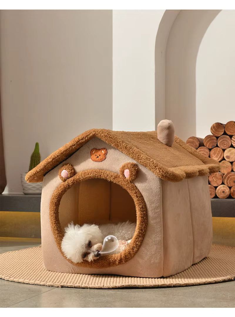 Casa Para Cães E Gatos, Mantenha Aquecido, Adequada Para Todas As Estações, Lavável Removível, Suprimentos Para Animais
