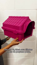 Casinha Cachorro Filhote Gato Pequeno N1 Casa Pet Com Proteção Raios UV Desmontável