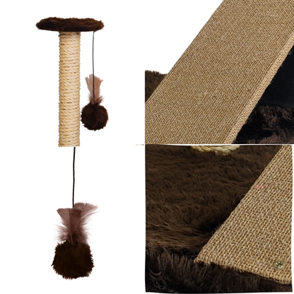 Arranhador Gato Poste com Rampa Mola Maluca com Brinquedo Exclusivo