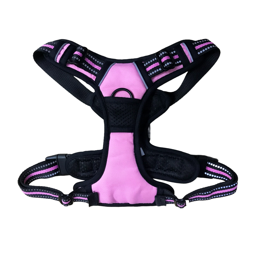 Peitoral Coleira Super Reforçada Refletiva C/ Regulagem Cachorro Grande E Médio Porte Passeio Pet Lr-0189
