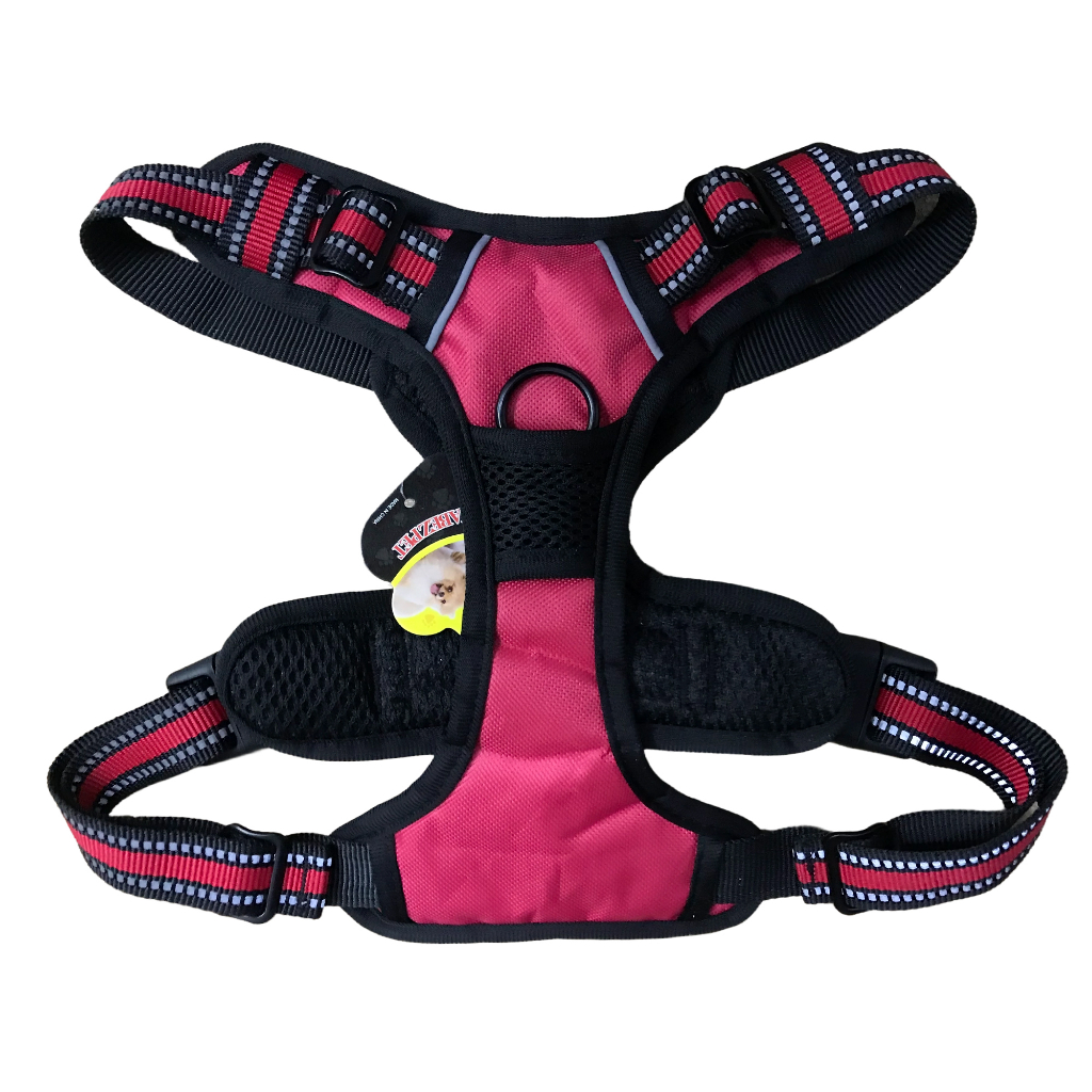 Peitoral Coleira Super Reforçada Refletiva C/ Regulagem Cachorro Grande E Médio Porte Passeio Pet Lr-0189