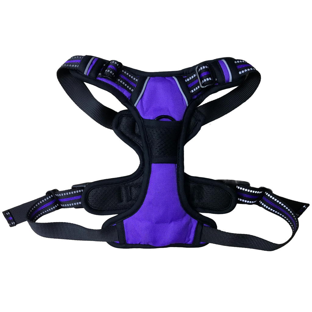 Peitoral Coleira Super Reforçada Refletiva C/ Regulagem Cachorro Grande E Médio Porte Passeio Pet Lr-0189