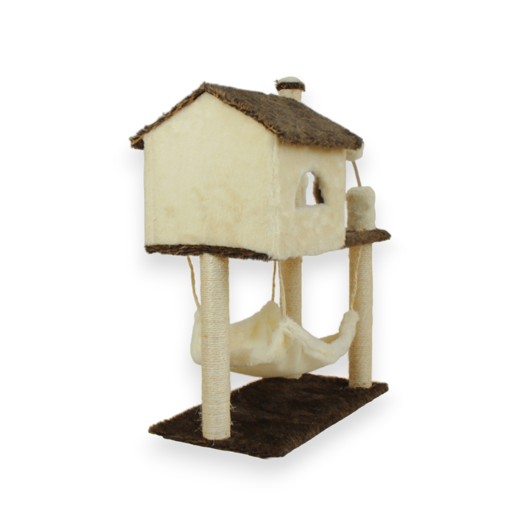 Casa para Gatos com Rede Grande e 2 brinquedos - MIUPET