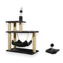 Kit Brinquedo Mola Maluca Gato e Arranhador Sisal 3 Bases