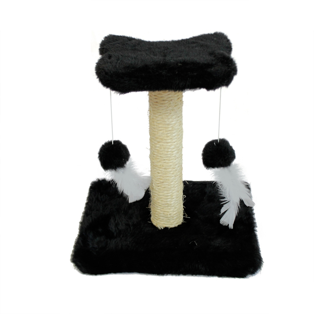 Arranhador Para Gato Poste De Sisal Com Duas Bolinhas - Miupet