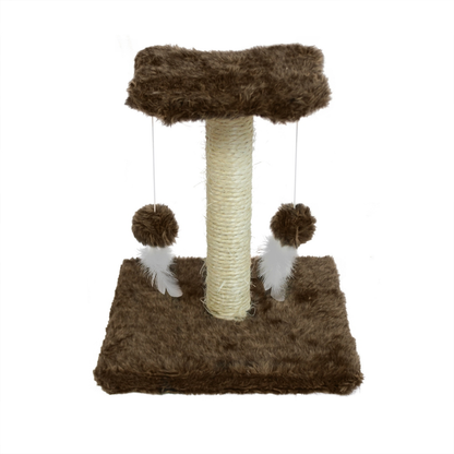 Arranhador Para Gato Poste De Sisal Com Duas Bolinhas - Miupet