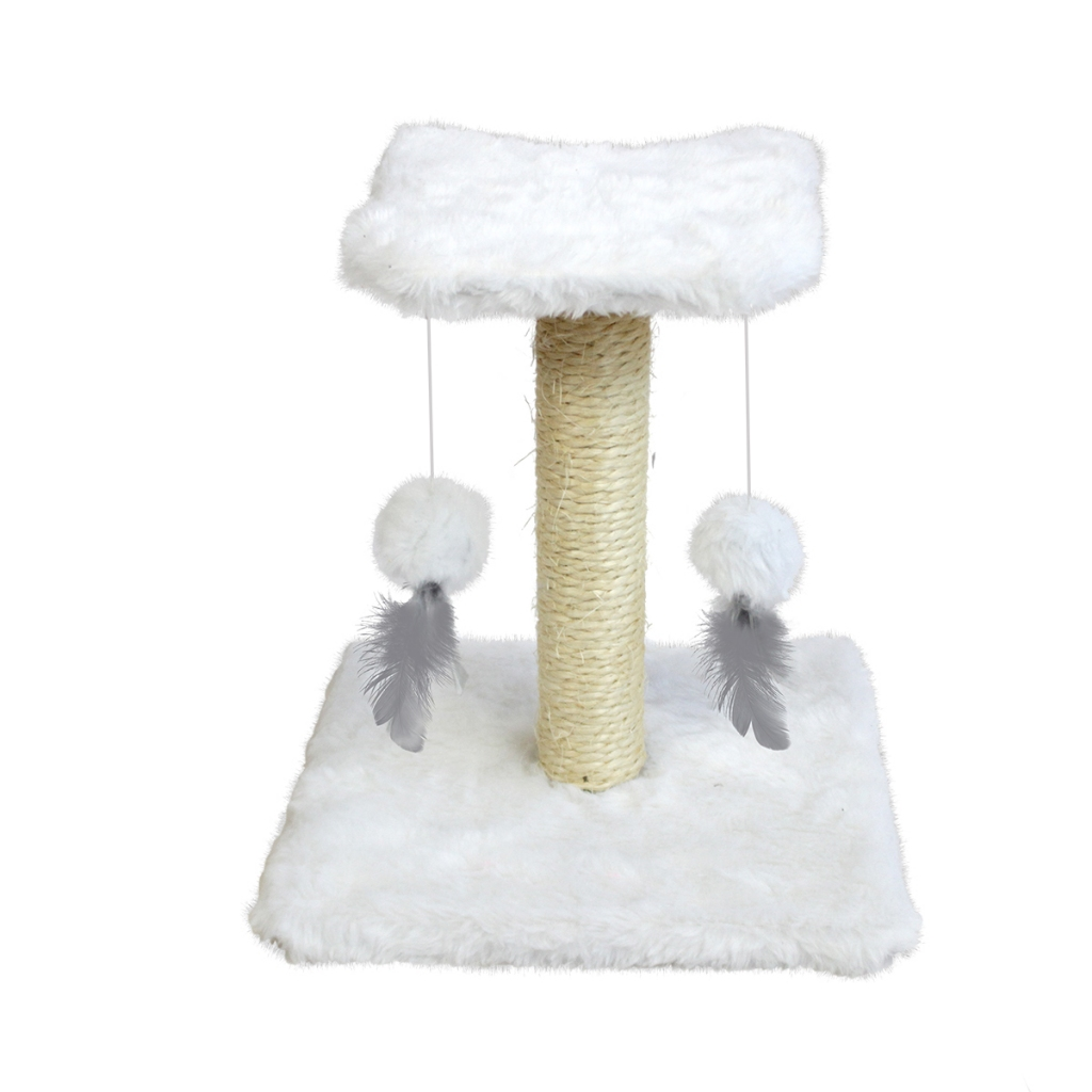 Arranhador Para Gato Poste De Sisal Com Duas Bolinhas - Miupet
