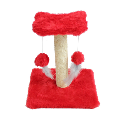 Arranhador Para Gato Poste De Sisal Com Duas Bolinhas - Miupet