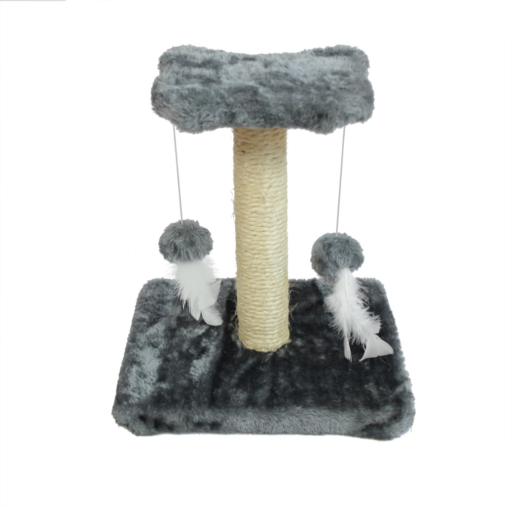 Arranhador Para Gato Poste De Sisal Com Duas Bolinhas - Miupet