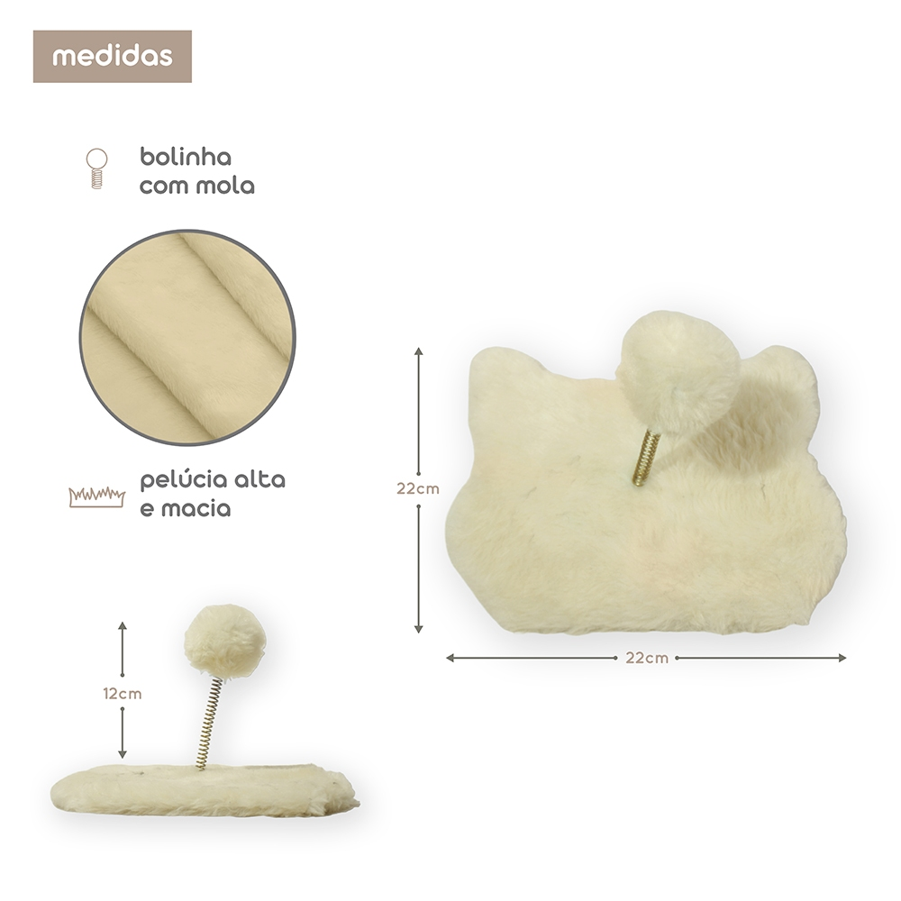 Kit dois Arranhador de Sisal Gato e Brinquedo Mola Maluca MIUPET