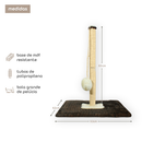 Kit dois Arranhador de Sisal Gato e Brinquedo Mola Maluca MIUPET