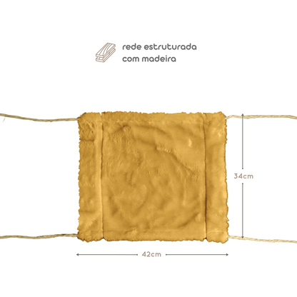 Kit Gato Grande Casa com Rede e Arranhador 3 Bases Sisal