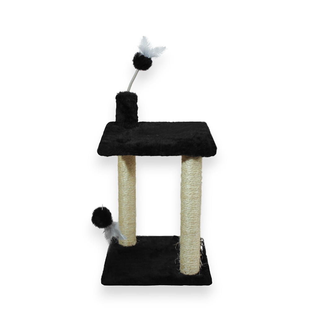 Arranhador Para Gatos Plataforma Dupla Brinquedo Com Bola De Pelúcia - Miupet