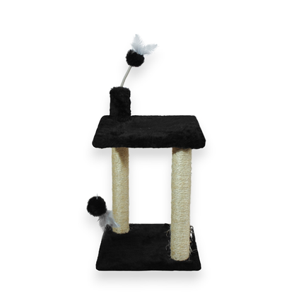 Arranhador Para Gatos Plataforma Dupla Brinquedo Com Bola De Pelúcia - Miupet
