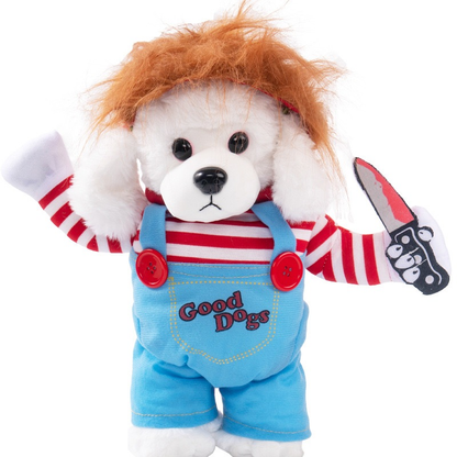Fantasia De Animal De Estimação/Cachorro Deadly/Cosplay Hoodie Do Cão Dia Das Bruxas Roupa Transformação Outfit