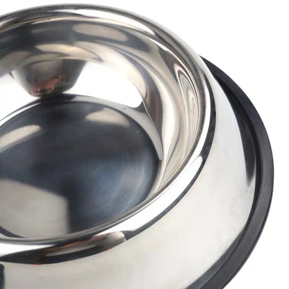 Comedouro Pote Comida Ração Água Pet Cães Gatos Inox Antiderrapante - Comedouro para Cachorro Inox