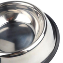 Comedouro Pote Comida Ração Água Pet Cães Gatos Inox Antiderrapante - Comedouro para Cachorro Inox