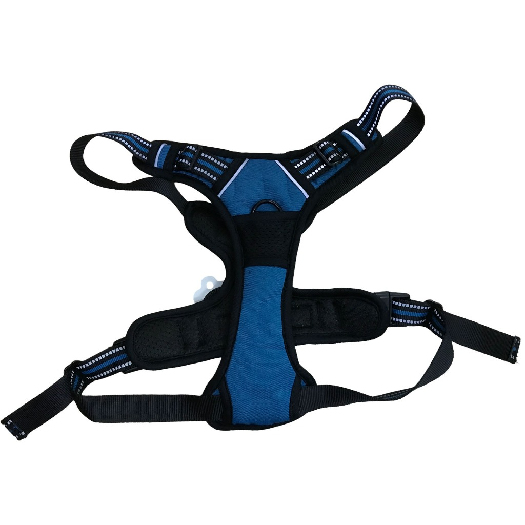 Peitoral Coleira Super Reforçada Refletiva C/ Regulagem Cachorro Grande E Médio Porte Passeio Pet Lr-0189