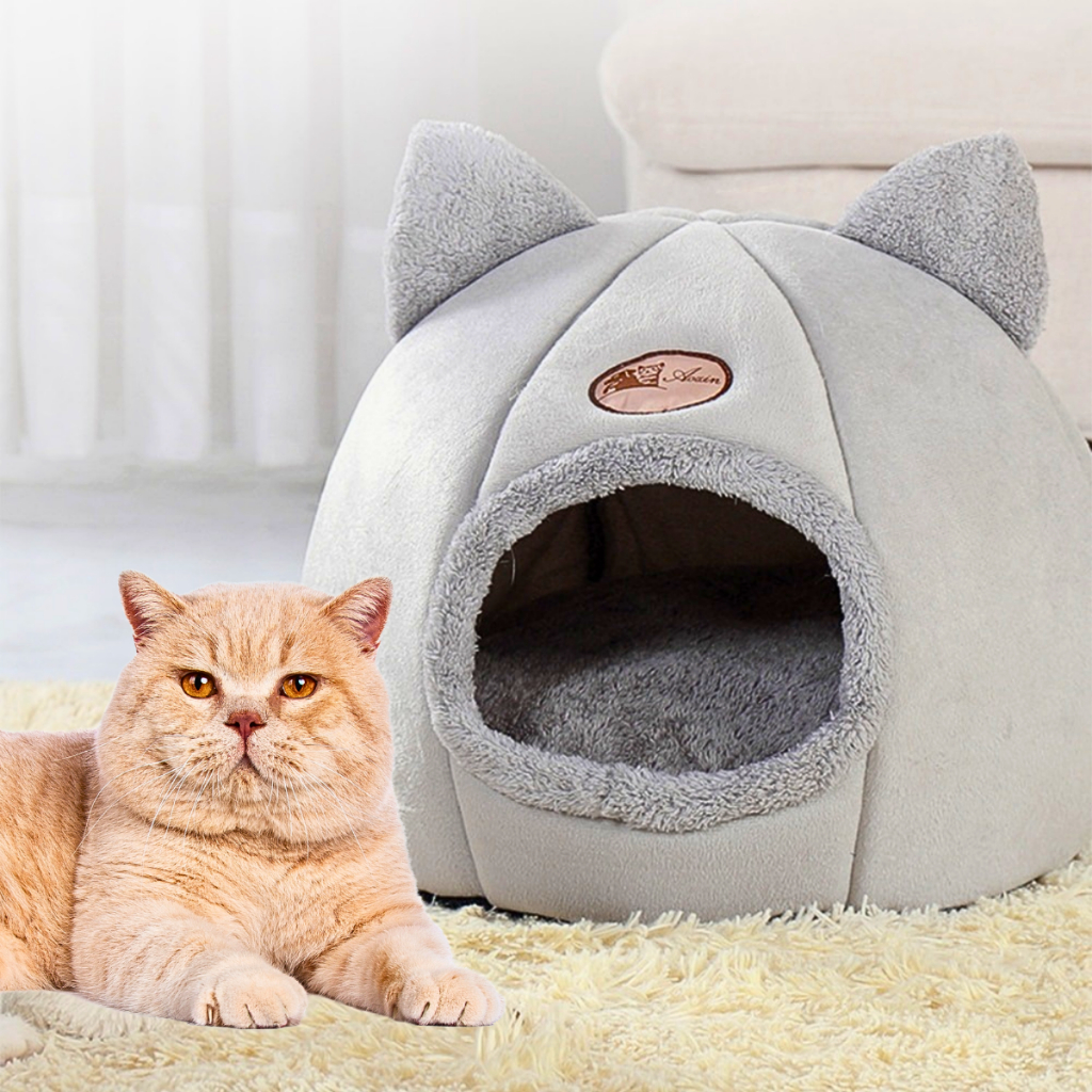 Casinha Cama Toca Tenda Gato Cães Cachorro Iglu Impermeável Lavável Pet Luxo Premium Pet Shop