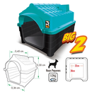 Casinha Pet Cachorro N2 + Caminha Pequenas Raças Casa Cães Gatos Conforto