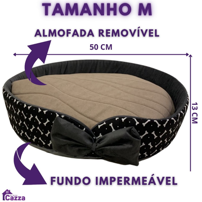 Cama Caminha Pet Para Cachorro Ou Gato Tamanho Grande E Medio Lavável Redonda