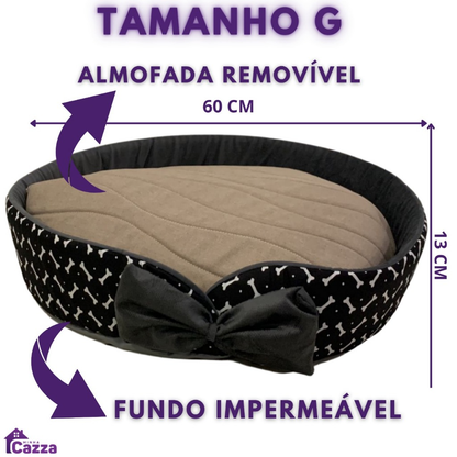 Cama Caminha Pet Para Cachorro Ou Gato Tamanho Grande E Medio Lavável Redonda