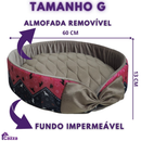 Cama Caminha Pet para Cachorro ou Gato Tamanho Grande e Medio Lavável Redonda