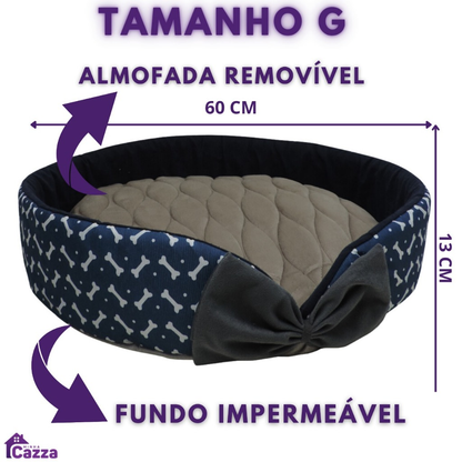 Cama Caminha Pet para Cachorro ou Gato Tamanho Grande e Medio Lavável Redonda