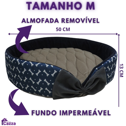 Cama Caminha Pet Para Cachorro Ou Gato Tamanho Grande E Medio Lavável Redonda