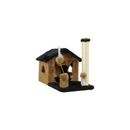 Arranhador pra Gatos Casinha Grande 2 Brinquedos Bolinhas E Pena 10 cores - Miupet