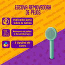 Escova Pente Plástico Ferro Para Pentear Cachorros e Gatos Pet Tirar os Pelos
