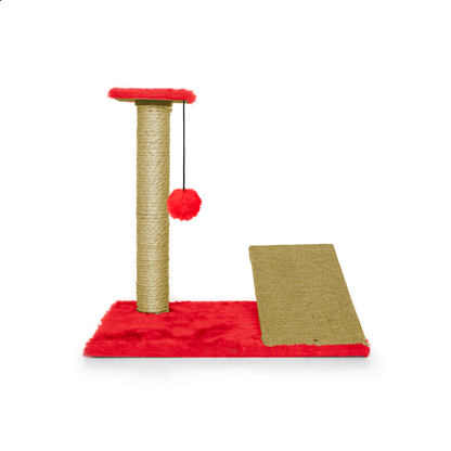 Arranhador Gato Poste Com Rampa Mola Maluca Com Brinquedo Exclusivo