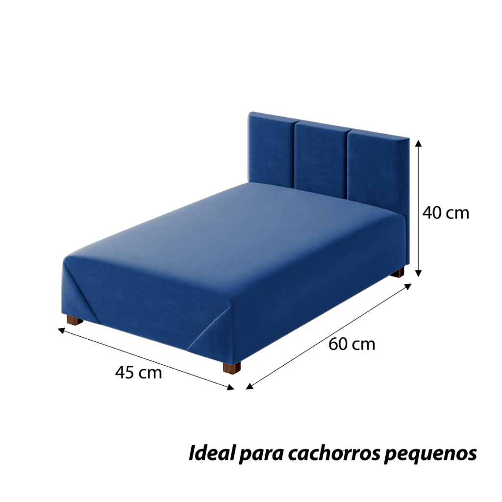 Cama Box Pet D28 Suede 80 e 60cm