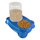 Kit 2 Comedouro/Bebedouro Dupla Função Dispenser Dosador 1 kg Ração/1,5 Litros Água Cães E Gatos