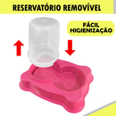 Kit 2 Comedouro/Bebedouro Dupla Função Dispenser Dosador 1 kg Ração/1,5 Litros Água Cães E Gatos