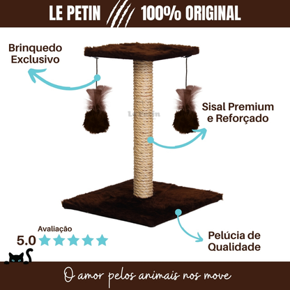 Arranhador Para Gatos Poste com Brinquedo Gato Duplo Exclusivo