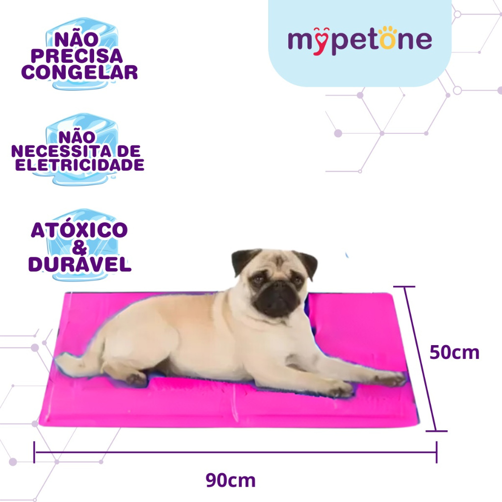 Tapete Gelado Médio e Grande Mypetone - Azul e Rosa