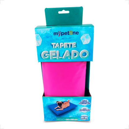 Tapete Gelado Médio E Grande Mypetone - Azul E Rosa