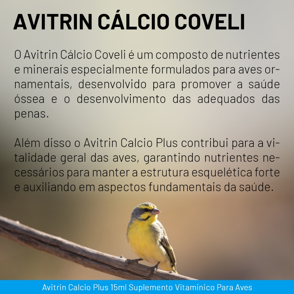 Avitrin Calcio Plus 15ml Para Aves Suplemento Vitaminico