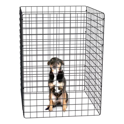 Cercado Pet Móvel Dobrável Aramado 80Cm De Altura Branco Ou Preto